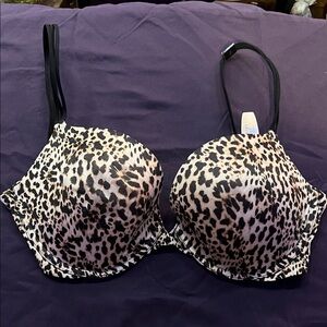 Victoria's Secret Animal Print Bra - Black and Tan